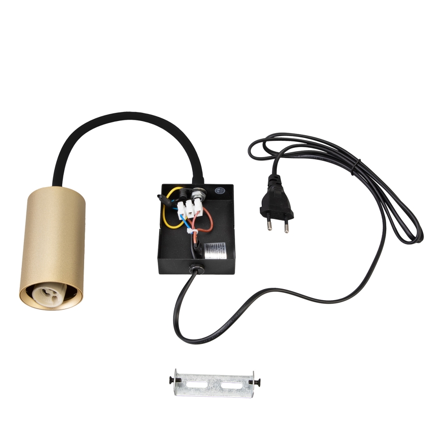 Brilagi - Regulowany kinkiet z włącznikiem SELE 1xGU10/30W/230V czarny/złoty