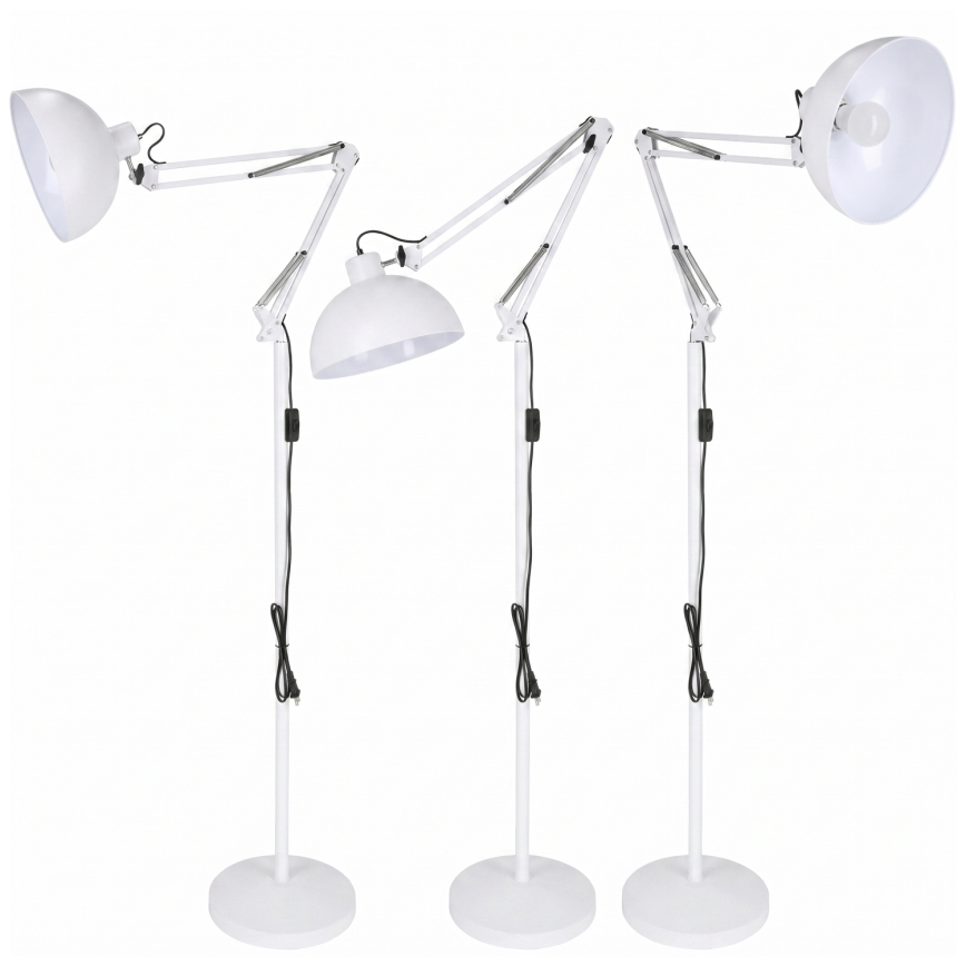 Brilagi - Regulowana lampa stojąca TASKER 1xE27/60W/230V 157 cm biała