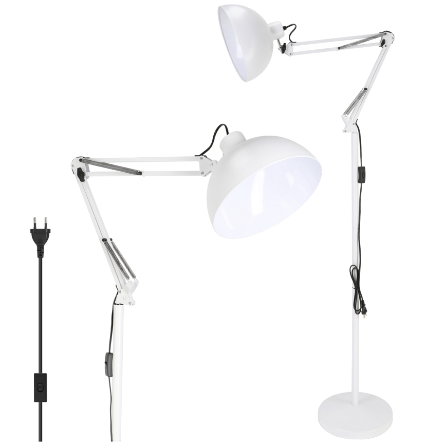 Brilagi - Regulowana lampa stojąca TASKER 1xE27/60W/230V 157 cm biała