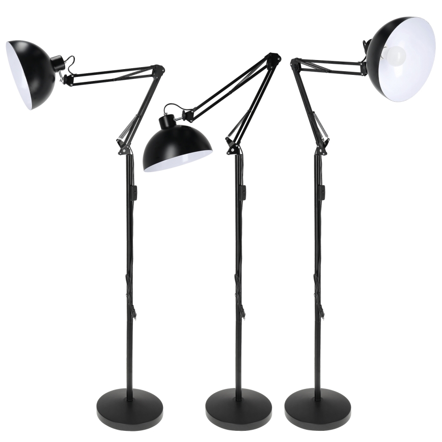 Brilagi - Regulowana lampa stojąca TASKER 1xE27/60W/230V 157 cm czarna