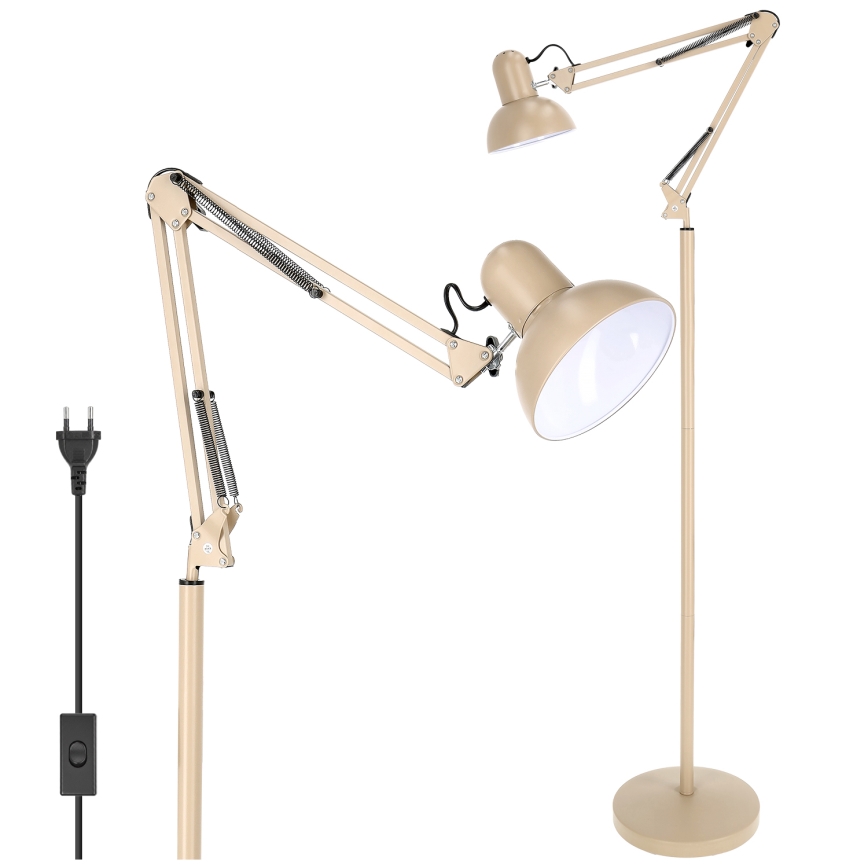 Brilagi - Regulowana lampa stojąca TASKER 1xE27/60W/230V 184 cm beżowa