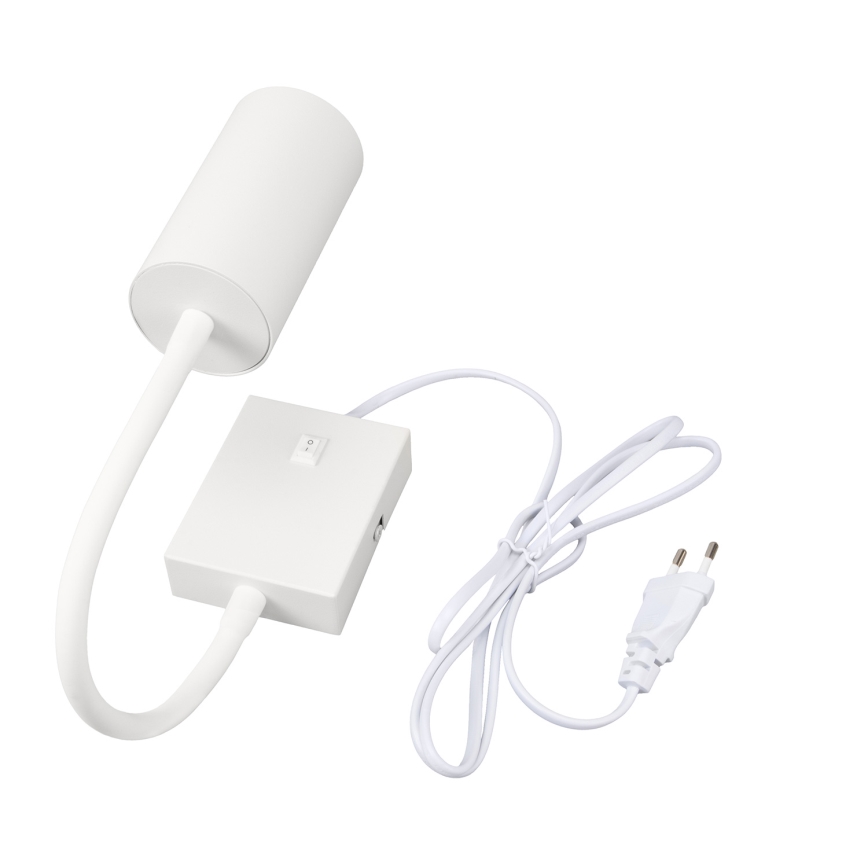 Brilagi - Regulowana lampa ścienna z włącznikiem SELE 1xGU10/30W/230V biała