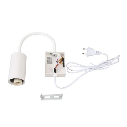 Brilagi - Regulowana lampa ścienna z włącznikiem SELE 1xGU10/30W/230V biała