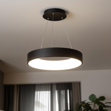 Brilagi - Regulowany żyrandol LED na linkę FALCON LED/80W/230V 3000-6500K śr. 60 cm czarny + pilot do zdalnego sterowania