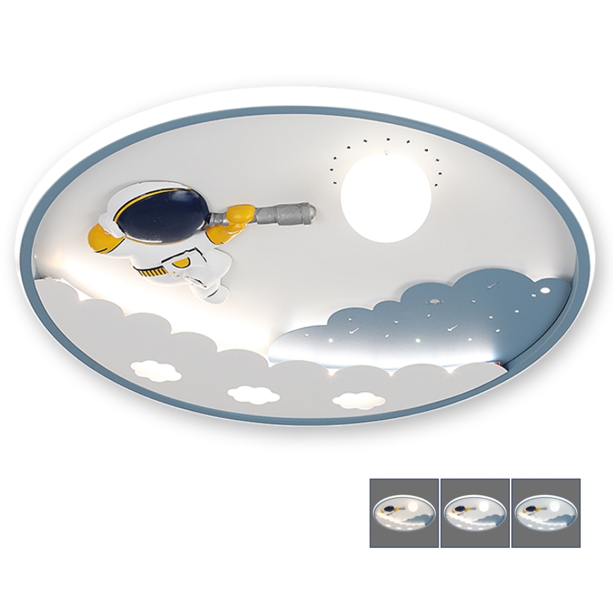 BRILAGI - LED Ściemnialna dziecięca lampa sufitowa ASTRO LED/43W/230V 3000-6000K śr. 49 cm + zdalne sterowanie