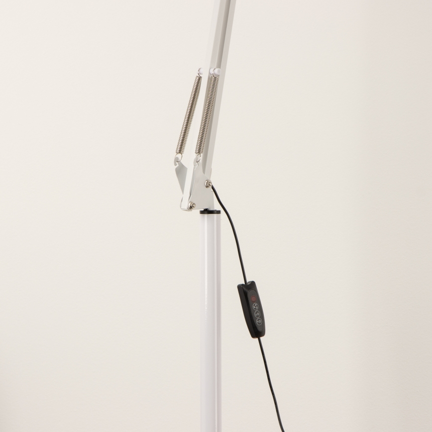 BRILAGI - Ściemnialna lampa stojąca VARIO LED z giętkim ramieniem, 14W/230V, 3000-6000K, 157 cm, biała
