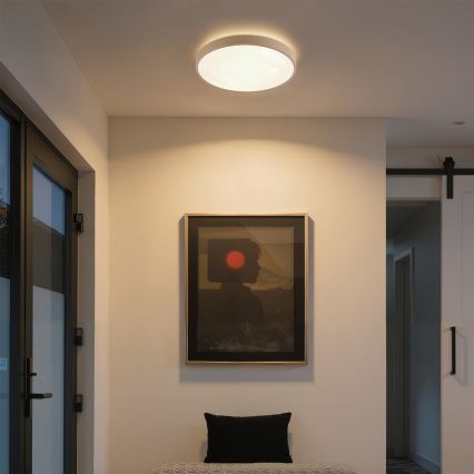 Brilagi - ściemnialna oprawa sufitowa LED GLASS POOL DOUBLE LED/48W/230V 3000-6000K 40 cm beżowa + pilot zdalnego sterowania