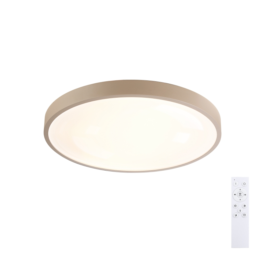 Brilagi - ściemnialna oprawa sufitowa LED GLASS POOL DOUBLE LED/48W/230V 3000-6000K 40 cm beżowa + pilot zdalnego sterowania