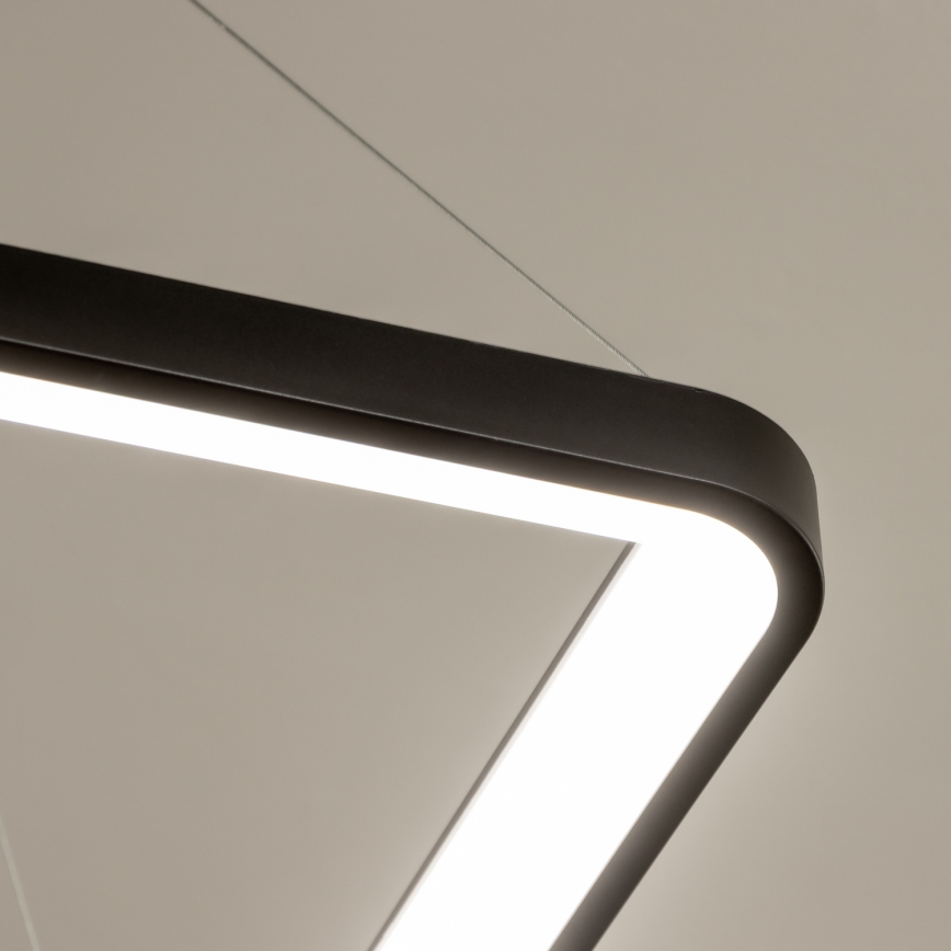 Brilagi - Żyrandol LED ściemnialny na linkach FALCON SLIM LED/50W/230V 3000-6500K 50x50 cm czarny + pilot zdalnego sterowania