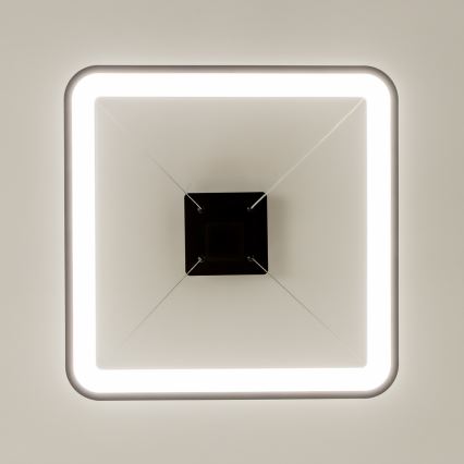 Brilagi - Żyrandol LED ściemnialny na linkach FALCON SLIM LED/50W/230V 3000-6500K 50x50 cm czarny + pilot zdalnego sterowania