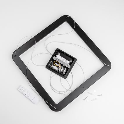 Brilagi - Żyrandol LED ściemnialny na linkach FALCON SLIM LED/50W/230V 3000-6500K 50x50 cm czarny + pilot zdalnego sterowania