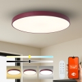 Brilagi - Ściemnialna lampa LED POOL SMART LED/128W/230V śr. 100 cm 3000-6000K Wi-Fi Tuya + pilot zdalnego sterowania, burgundowy
