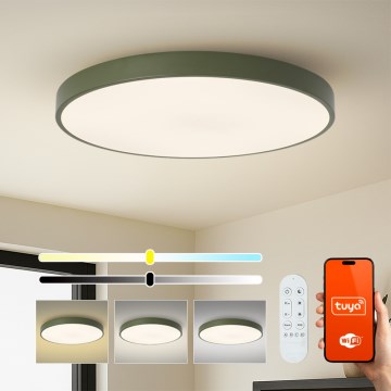 Brilagi - Ściemnialna lampa LED POOL SMART LED/128W/230V śr. 100 cm 3000–6000K Wi-Fi Tuya + pilot zielona