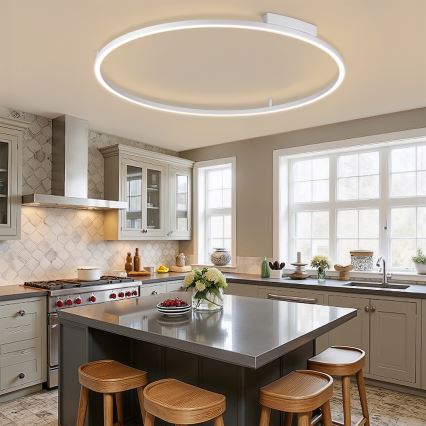 Brilagi - ściemnialna oprawa sufitowa LED PORTOFINO LED/85W/230V 3000-6000K Ø 120 cm srebrna + pilot zdalnego sterowania
