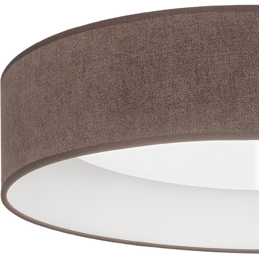 Brilagi - Ściemnialna lampa sufitowa LED VELVET SMARTIX STARS LED/24W/230V 3000-6000K Ø 45 cm brązowa Wi-Fi Tuya Beacon + pilot zdalnego sterowania