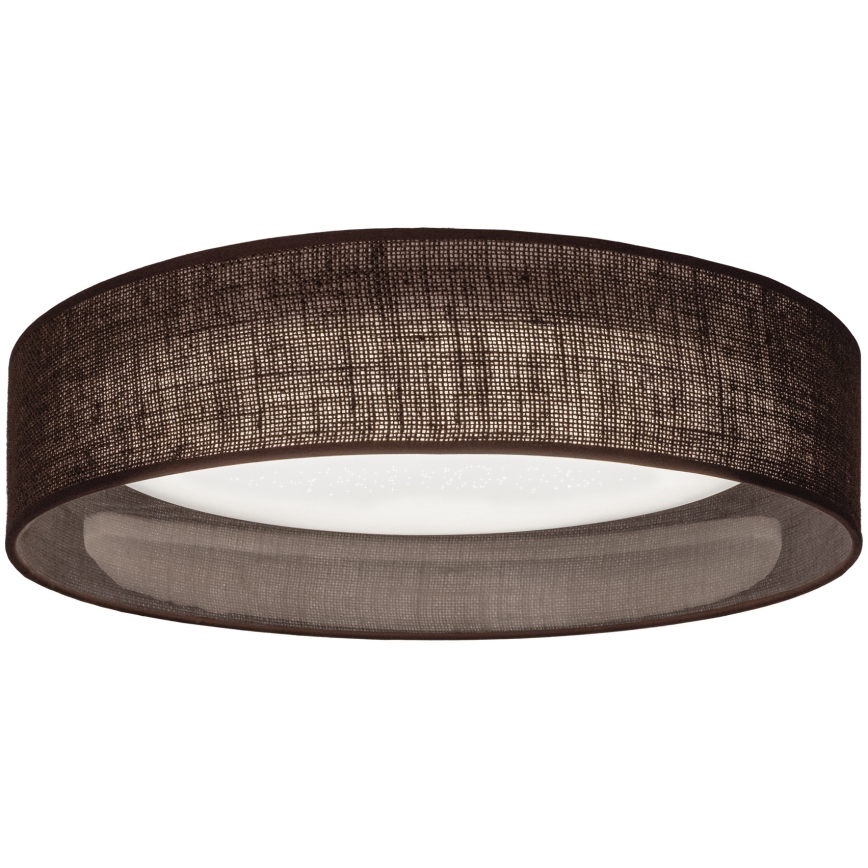 Brilagi - ściemnialna oprawa sufitowa VELVET SMARTIX STARS LED/24W/230V 3000-6000K śr. 45 cm brązowa Wi-Fi Tuya Beacon + pilot zdalnego sterowania