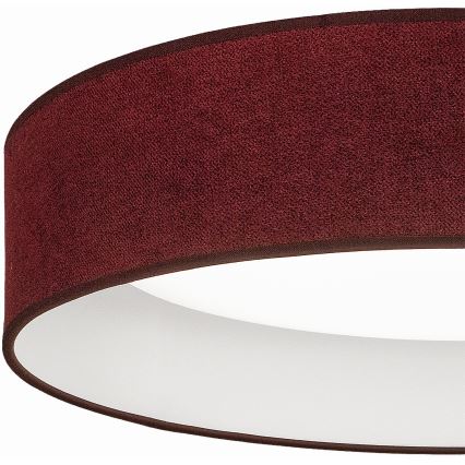 BRILAGI - ściemnialna lampa sufitowa LED VELVET SMARTIX LED/24W/230V 3000-6000K śr. 45 cm bordowa Wi-Fi Tuya Beacon + pilot zdalnego sterowania
