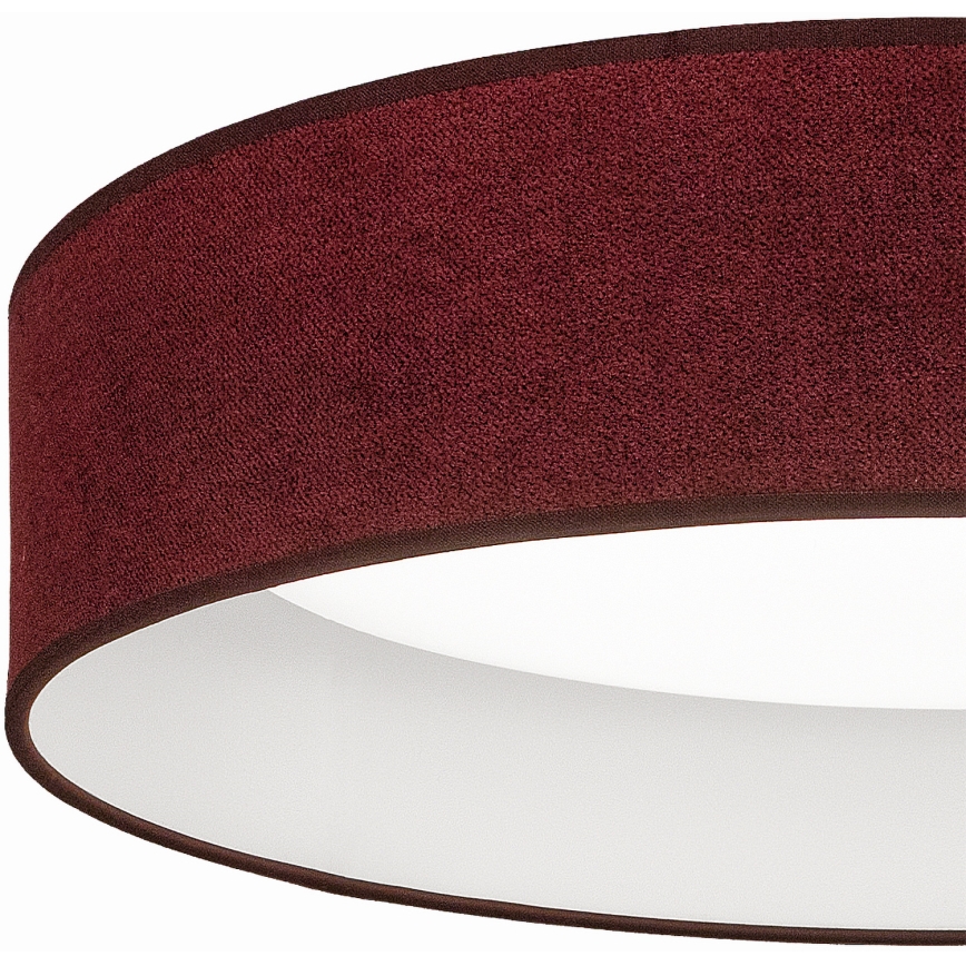 BRILAGI - LED ściemnialna lampa sufitowa VELVET SMART VARI LED/24W/230V 3000-6500K średnica 45 cm bordowa + pilot zdalnego sterowania