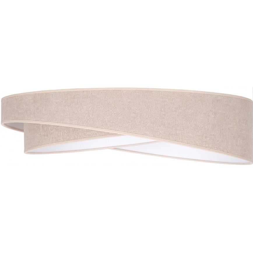 BRILAGI - LED Ściemnialna lampa sufitowa VELVET TWIST LED/36W/230V 3000-6000K śr. 65 cm Wi-Fi Tuya Beacon beżowa + pilot zdalnego sterowania