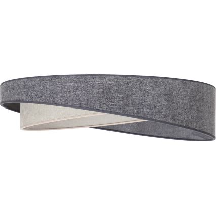 BRILAGI - ściemniana lampa sufitowa LED VELVET TWIST LED/36W/230V 3000-6000K średnica 65 cm Wi-Fi Tuya Beacon szary/kremowy + zdalne sterowanie