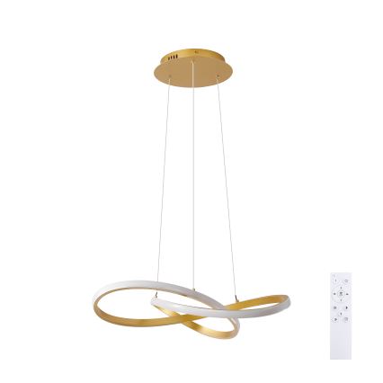 BRILAGI - Żyrandol LED ściemnialny na lince INFINITY LED/55W/230V 3000-6000K 50x50 cm złoty + pilot zdalnego sterowania