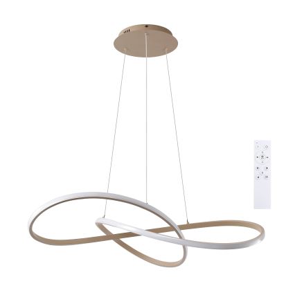 Brilagi - Ściemnialny żyrandol LED na lince INFINITY LED/80W/230V 3000-6000K 80x80 cm beżowy + zdalne sterowanie