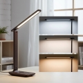 Brilagi - Ściemnialna lampa stołowa LED MODO LED/7W/230V 3000/4000/6500K brązowa