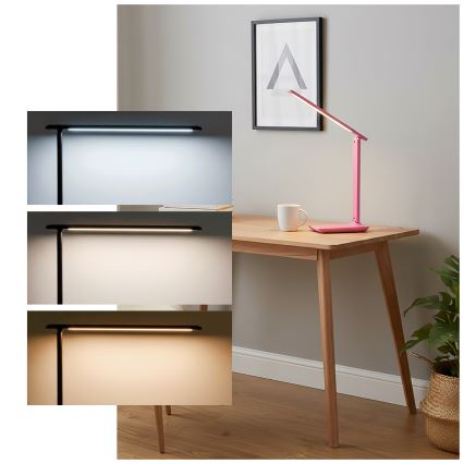 Brilagi - LED ściemnialna lampa stołowa MODO LED/7W/230V 3000/4000/6500K różowa