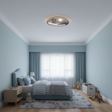 Brilagi - LED ściemnialna lampa sufitowa dla dzieci ASTRO LED/68W/230V 3000-6000K śr. 49 cm + zdalne sterowanie (pilot)