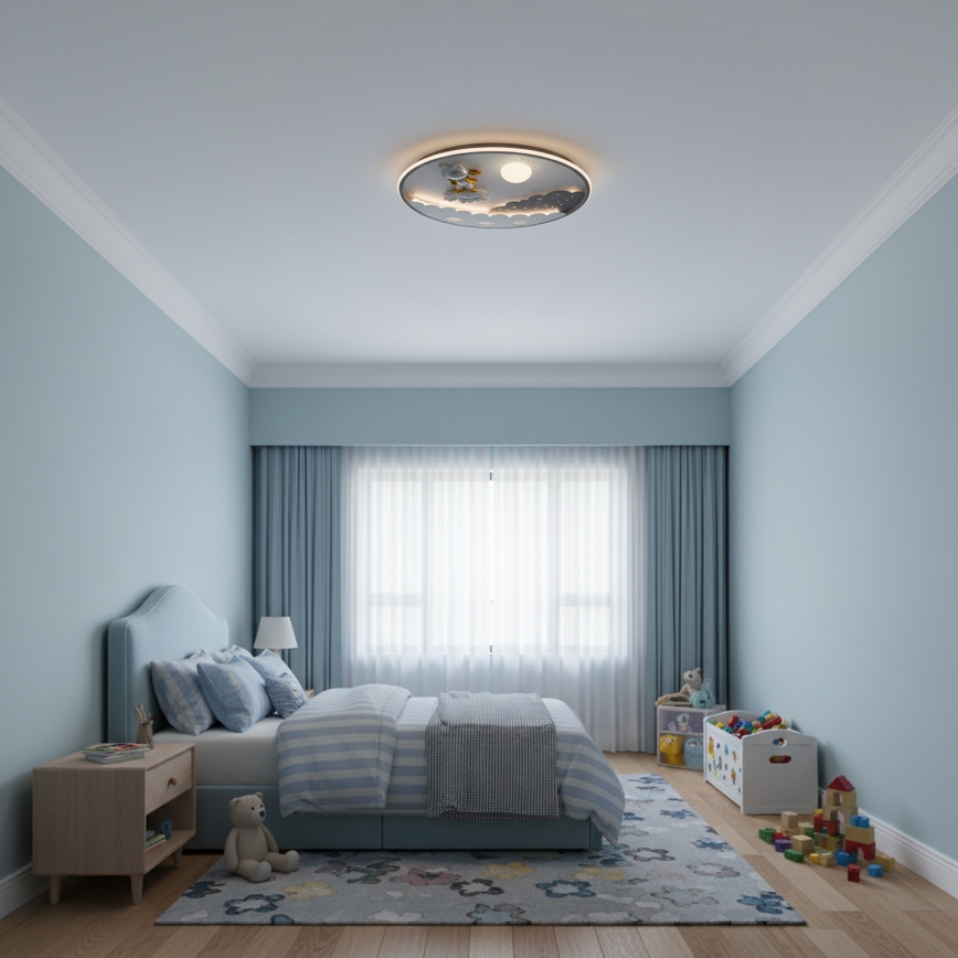 Brilagi - LED ściemnialna lampa sufitowa dla dzieci ASTRO LED/68W/230V 3000-6000K śr. 49 cm + zdalne sterowanie (pilot)