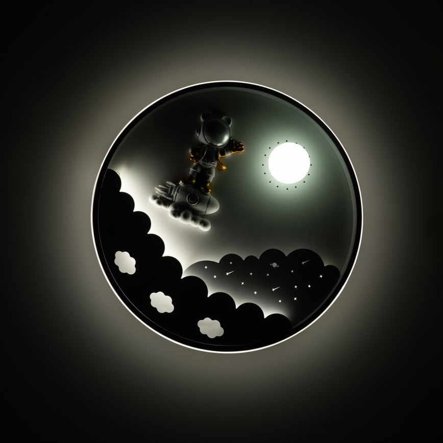 Brilagi - LED ściemnialna lampa sufitowa dla dzieci ASTRO LED/68W/230V 3000-6000K śr. 49 cm + zdalne sterowanie (pilot)