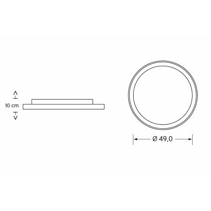 Brilagi - LED ściemnialna lampa sufitowa dla dzieci ASTRO LED/68W/230V 3000-6000K śr. 49 cm + zdalne sterowanie (pilot)