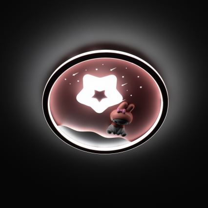 Brilagi - LED Ściemnialna dziecięca lampa sufitowa BUNNY LED/83W/230V 3000-6000K śr. 49 cm + pilot zdalnego sterowania