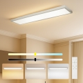 BRILAGI - Ściemnialna lampa sufitowa do łazienki FRAME SMART LED/50W/230V 120x30 cm 3000-6000K IP44 srebrna + pilot zdalnego sterowania