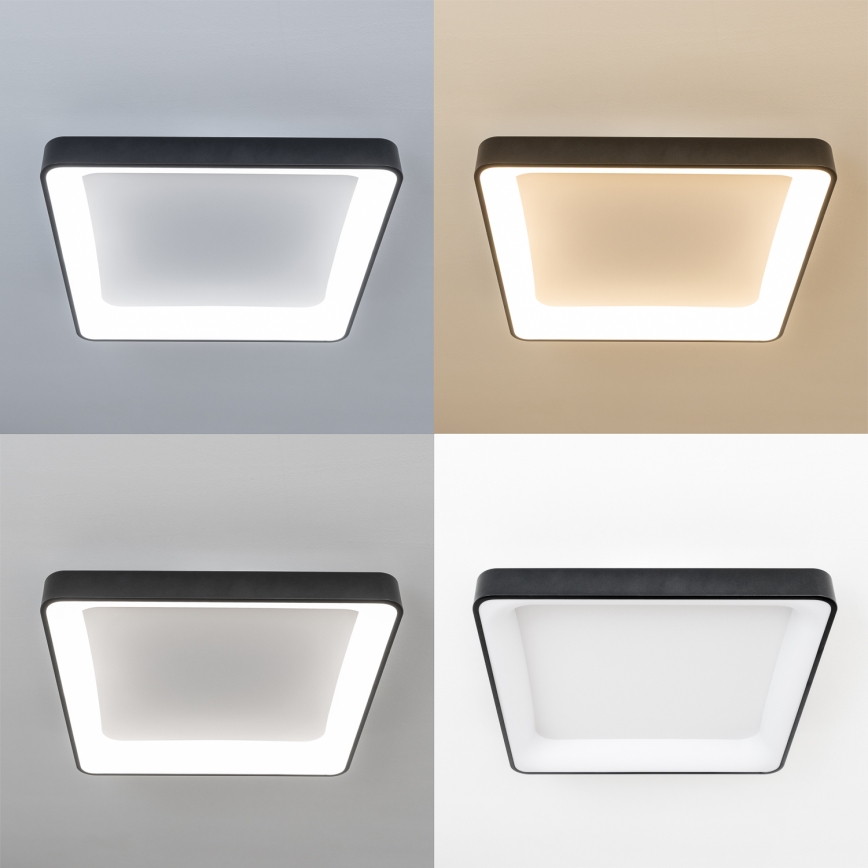 Brilagi - ściemnialna oprawa sufitowa LED FALCON II LED/125W/230V 3000-6500K 60x60 cm czarna + pilot zdalnego sterowania