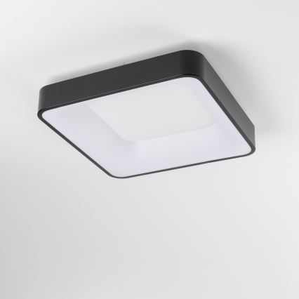 Brilagi - LED ściemnialna oprawa sufitowa FALCON II LED/80W/230V 3000-6500K 40x40 cm czarna + pilot zdalnego sterowania