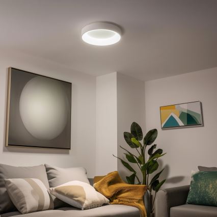 Brilagi - ściemnialna oprawa sufitowa LED FALCON LED/40W/230V 3000-6500K Ø45 cm biała + pilot zdalnego sterowania