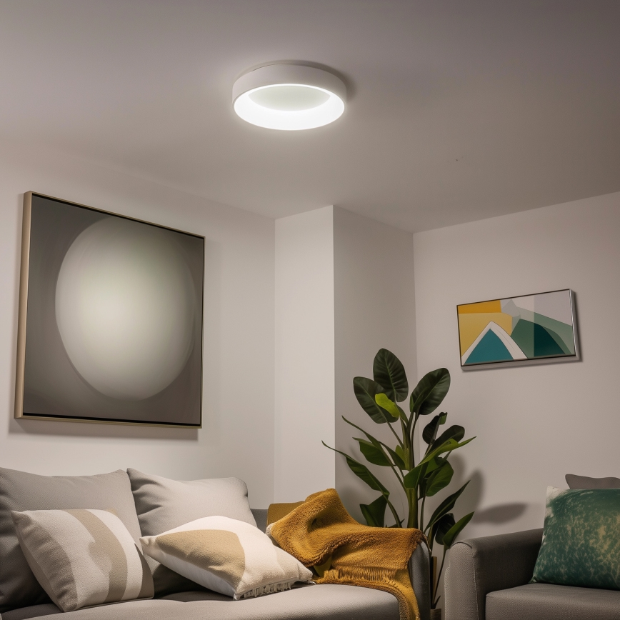 Brilagi - ściemnialna oprawa sufitowa LED FALCON LED/40W/230V 3000-6500K Ø45 cm biała + pilot zdalnego sterowania