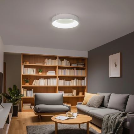 Brilagi - ściemnialna oprawa sufitowa LED FALCON LED/40W/230V 3000-6500K Ø45 cm biała + pilot zdalnego sterowania