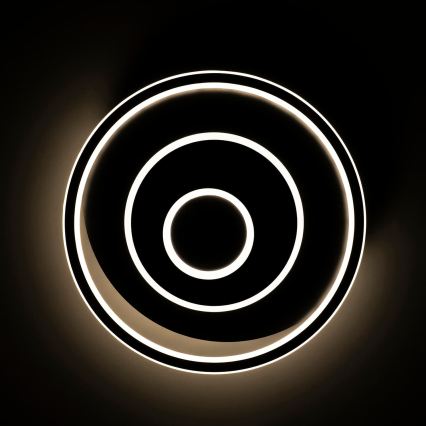 BRILAGI - Ściemnialna oprawa sufitowa IRIS LED/83W/230V 3000-6000K 46x50 cm czarna + pilot zdalnego sterowania