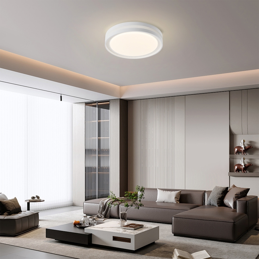Brilagi - Ściemnialna oprawa sufitowa LED KREON LED/54W/230V 3000-6000K biała, średnica 38 cm + pilot zdalnego sterowania