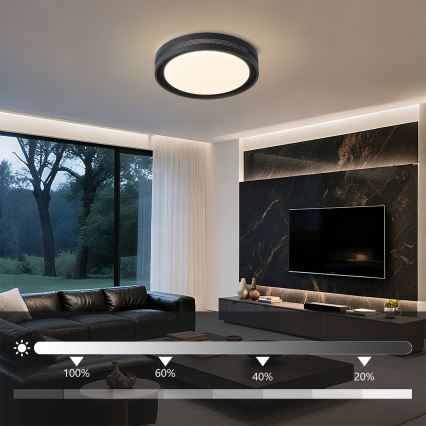 Brilagi - Oprawa sufitowa LED ściemnialna KREON LED/54W/230V 3000-6000K biała śr. 38 cm + pilot zdalnego sterowania