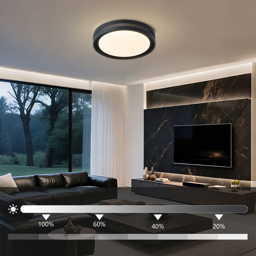 Brilagi - Oprawa sufitowa LED ściemnialna KREON LED/54W/230V 3000-6000K biała śr. 38 cm + pilot zdalnego sterowania