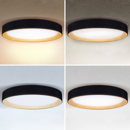 Brilagi - LED ściemnialna lampa sufitowa LARIOS LED/72W/230V 3000-6500K czarna śr. 59 cm + pilot zdalnego sterowania