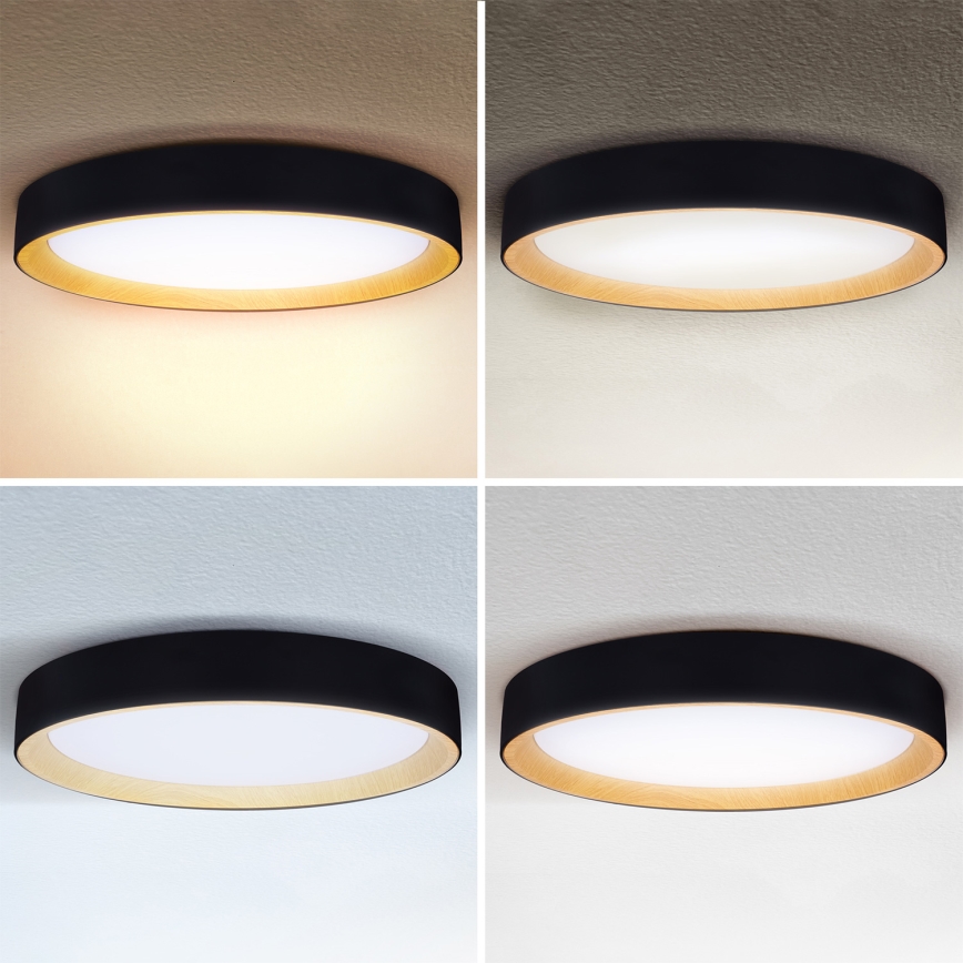 Brilagi - LED ściemnialna lampa sufitowa LARIOS LED/72W/230V 3000-6500K czarna śr. 59 cm + pilot zdalnego sterowania