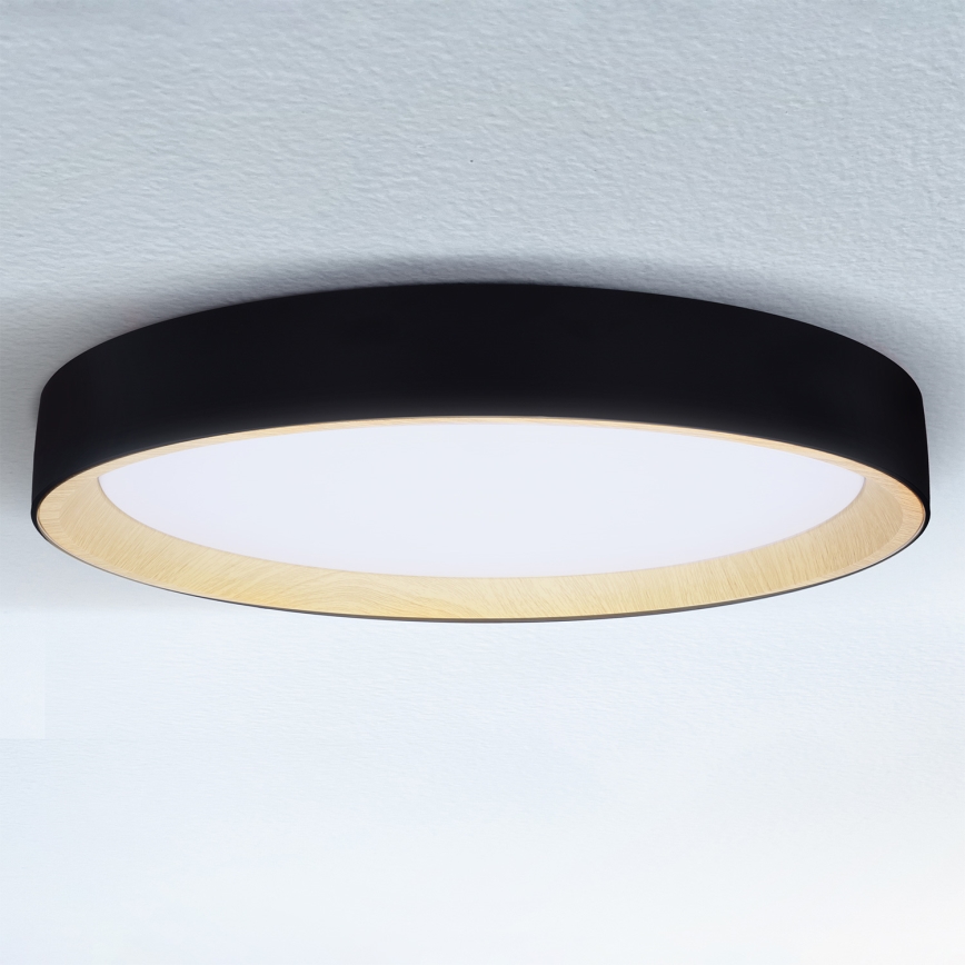 Brilagi - LED ściemnialna lampa sufitowa LARIOS LED/72W/230V 3000-6500K czarna śr. 59 cm + pilot zdalnego sterowania