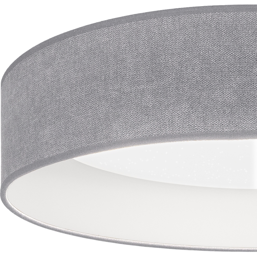 Brilagi - ściemniana oprawa sufitowa LED VELVET SMARTIX STARS LED/24W/230V 3000–6000K Ø 45 cm szara Wi‑Fi Tuya Beacon + pilot zdalnego sterowania