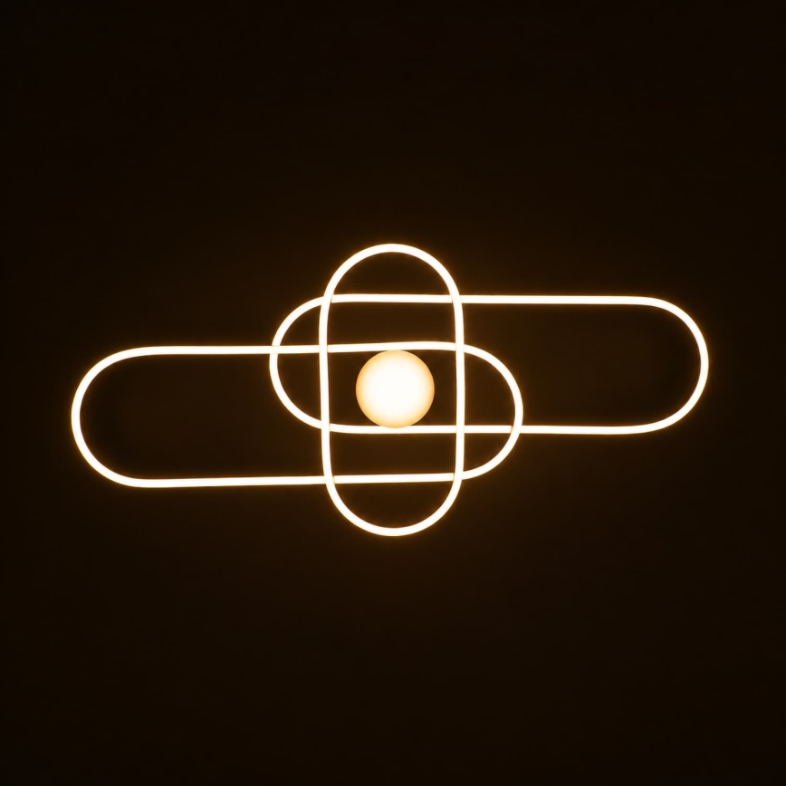 BRILAGI - LED ściemnialna oprawa sufitowa APOLLO LED/58W/230V 3000-6500K 43,2x101,2 cm czarna + pilot zdalnego sterowania
