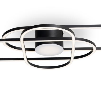 BRILAGI - LED ściemnialna oprawa sufitowa APOLLO LED/58W/230V 3000-6500K 43,2x101,2 cm czarna + pilot zdalnego sterowania