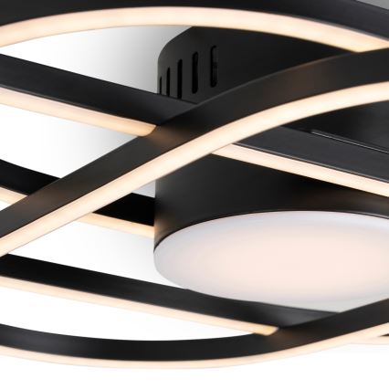 BRILAGI - LED ściemnialna oprawa sufitowa APOLLO LED/58W/230V 3000-6500K 43,2x101,2 cm czarna + pilot zdalnego sterowania